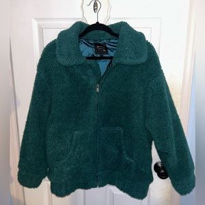 emerald green Cotton On zippered jacket! size medium